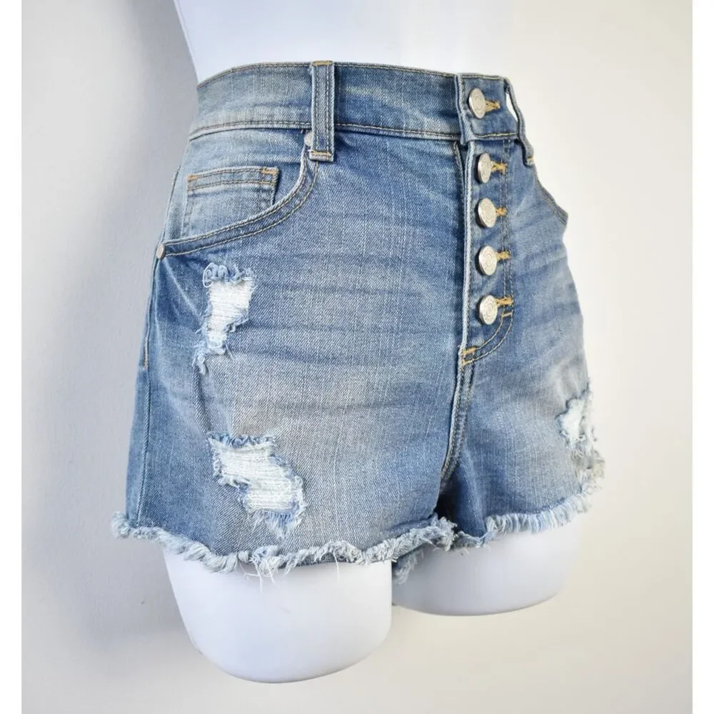 Refuge High Waisted Denim Shorts